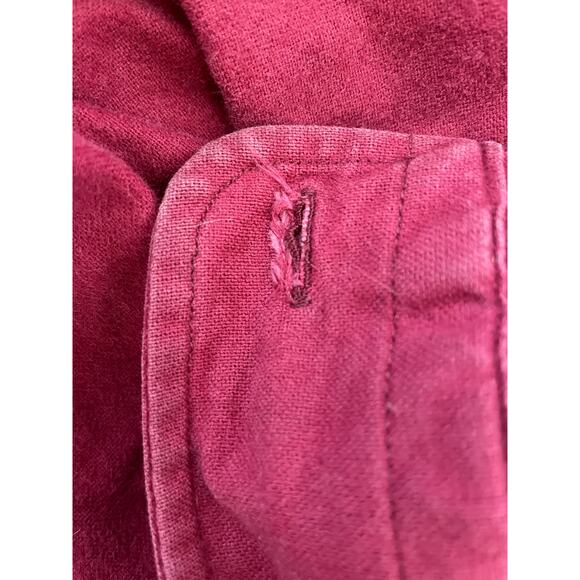 Vintage 90s L.L.Bean Chamois Cloth Shirt - Maroon, X-Large - Picture 3 of 5